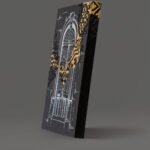 catherinemiadesigns canvas wall art blackgold2 sideview11